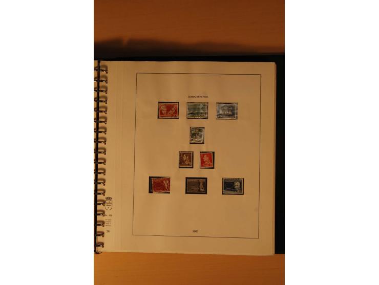 1882/1988, gestempelte Sammlung mit besseren Ausgaben auf selbstgestalteten Blättern im Album