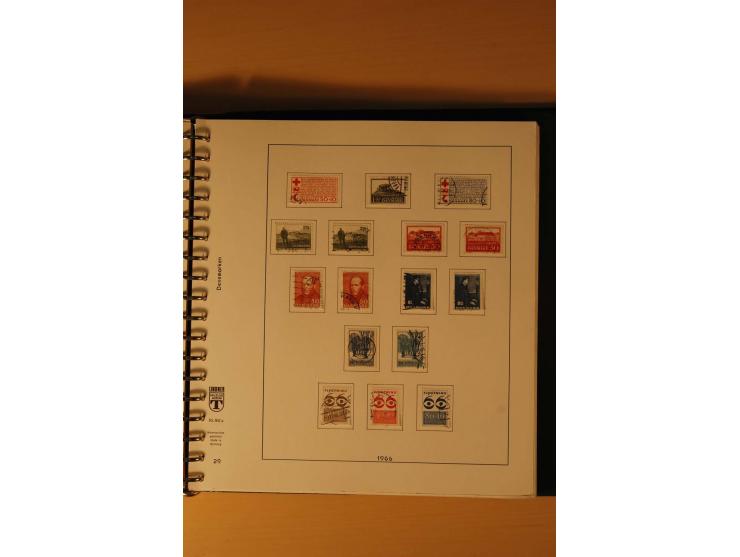 1882/1988, gestempelte Sammlung mit besseren Ausgaben auf selbstgestalteten Blättern im Album