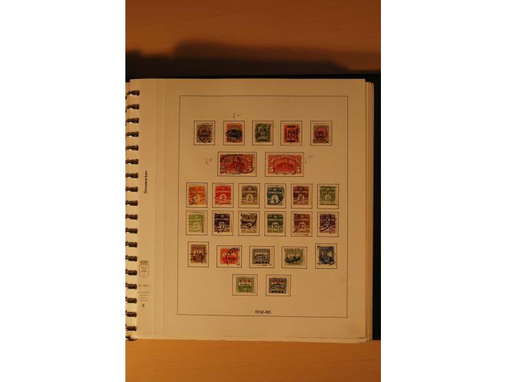 1882/1988, gestempelte Sammlung mit besseren Ausgaben auf selbstgestalteten Blättern im Album