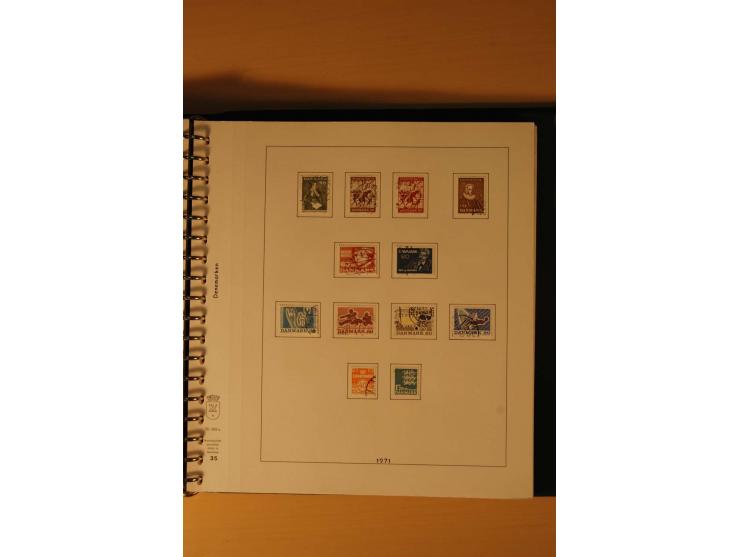 1882/1988, gestempelte Sammlung mit besseren Ausgaben auf selbstgestalteten Blättern im Album