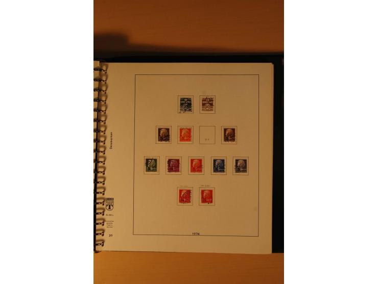 1882/1988, gestempelte Sammlung mit besseren Ausgaben auf selbstgestalteten Blättern im Album
