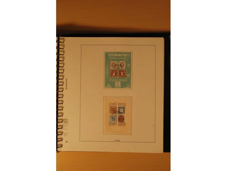 1882/1988, gestempelte Sammlung mit besseren Ausgaben auf selbstgestalteten Blättern im Album
