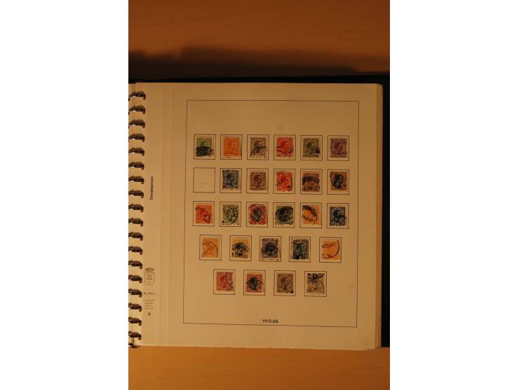 1882/1988, gestempelte Sammlung mit besseren Ausgaben auf selbstgestalteten Blättern im Album