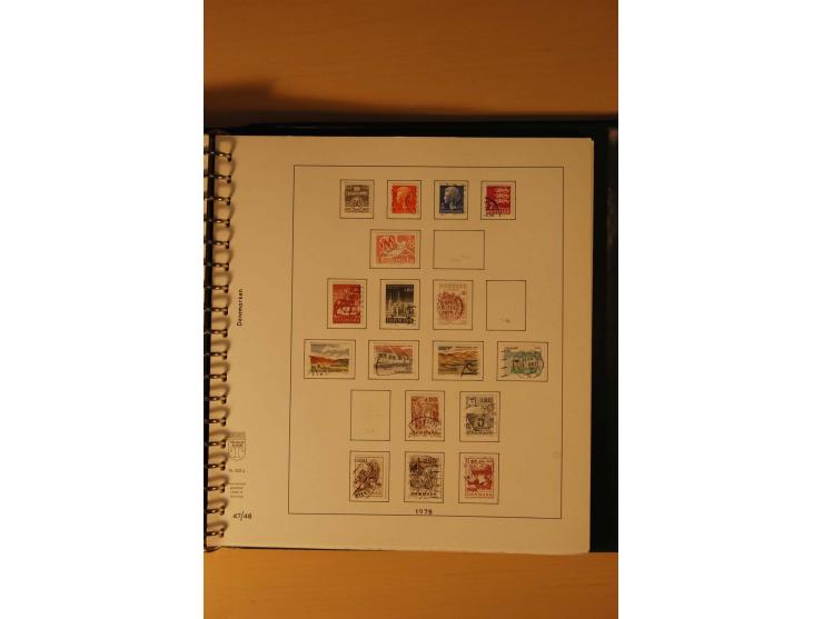 1882/1988, gestempelte Sammlung mit besseren Ausgaben auf selbstgestalteten Blättern im Album