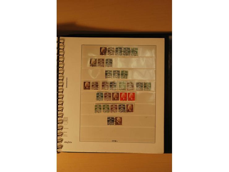 1882/1988, gestempelte Sammlung mit besseren Ausgaben auf selbstgestalteten Blättern im Album