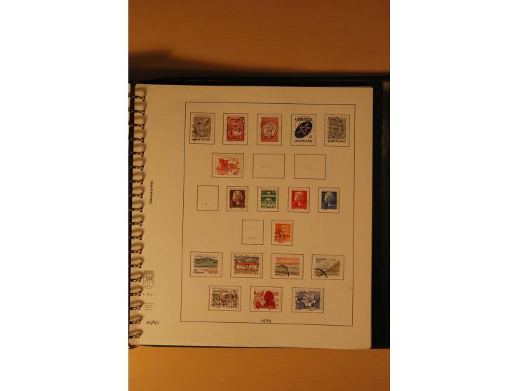 1882/1988, gestempelte Sammlung mit besseren Ausgaben auf selbstgestalteten Blättern im Album