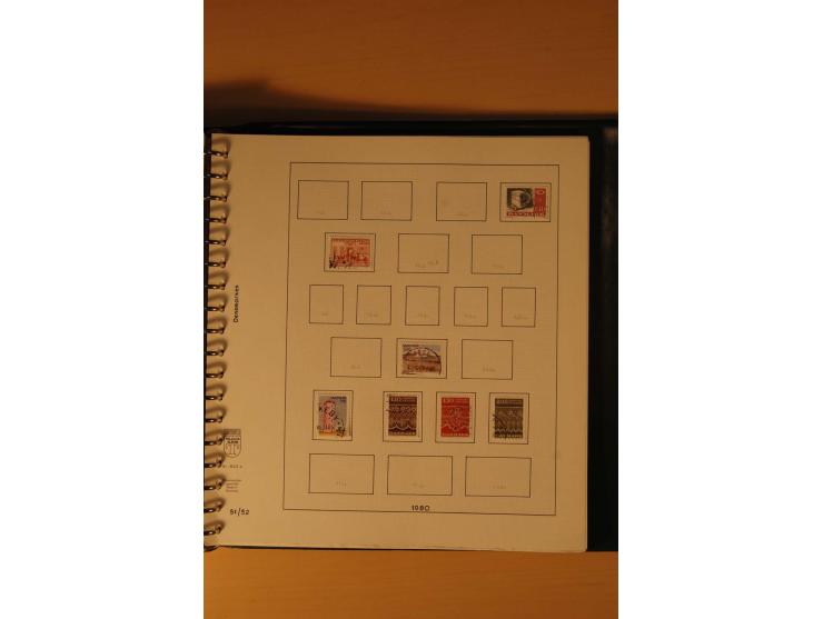 1882/1988, gestempelte Sammlung mit besseren Ausgaben auf selbstgestalteten Blättern im Album