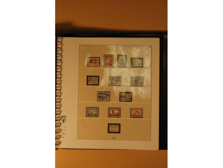 1882/1988, gestempelte Sammlung mit besseren Ausgaben auf selbstgestalteten Blättern im Album