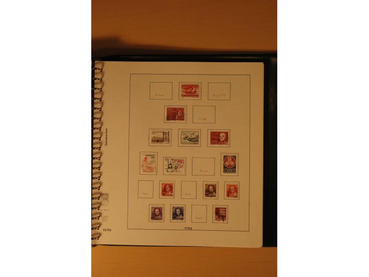 1882/1988, gestempelte Sammlung mit besseren Ausgaben auf selbstgestalteten Blättern im Album