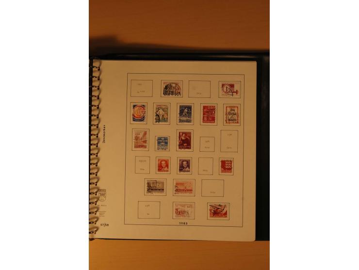 1882/1988, gestempelte Sammlung mit besseren Ausgaben auf selbstgestalteten Blättern im Album