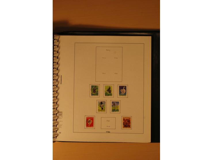 1882/1988, gestempelte Sammlung mit besseren Ausgaben auf selbstgestalteten Blättern im Album