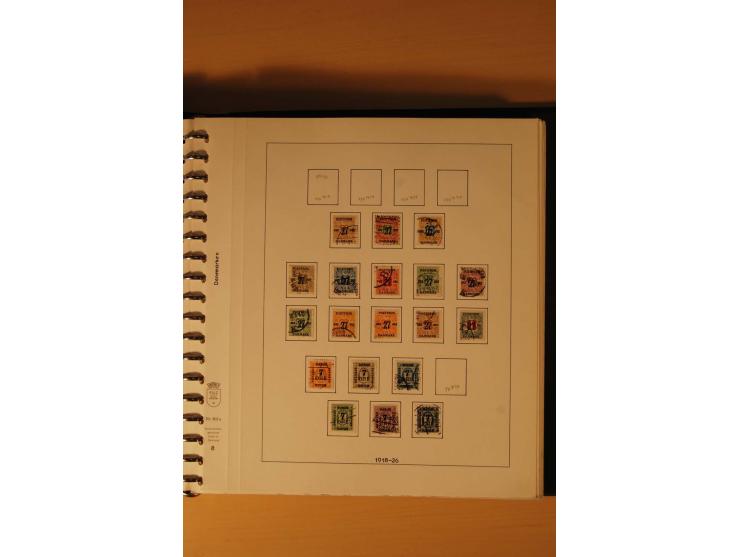 1882/1988, gestempelte Sammlung mit besseren Ausgaben auf selbstgestalteten Blättern im Album
