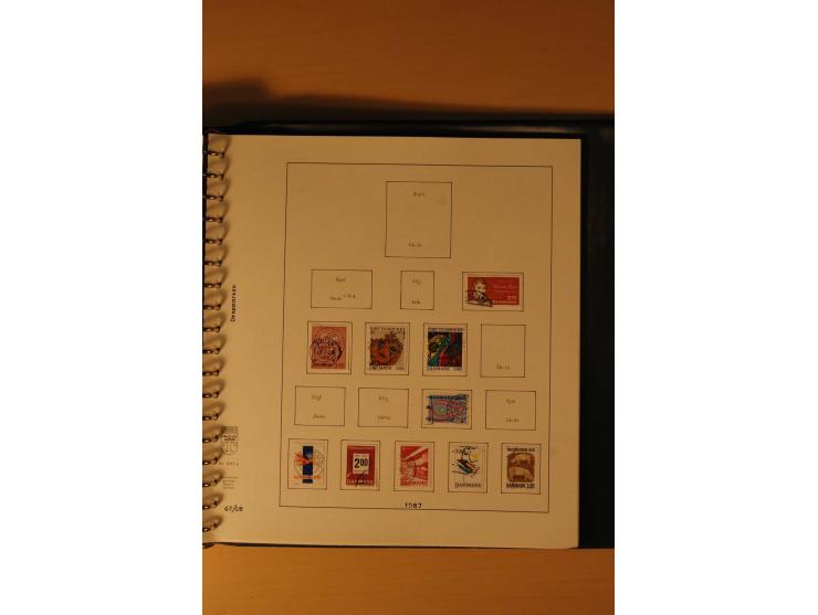 1882/1988, gestempelte Sammlung mit besseren Ausgaben auf selbstgestalteten Blättern im Album