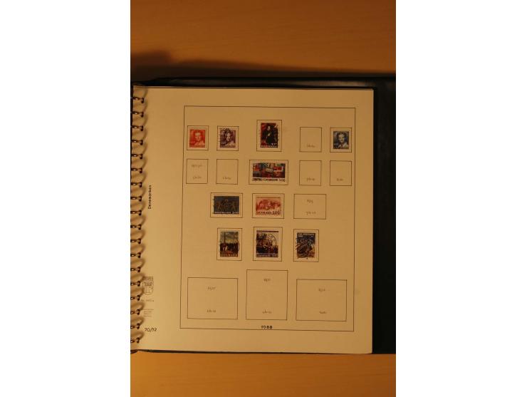 1882/1988, gestempelte Sammlung mit besseren Ausgaben auf selbstgestalteten Blättern im Album
