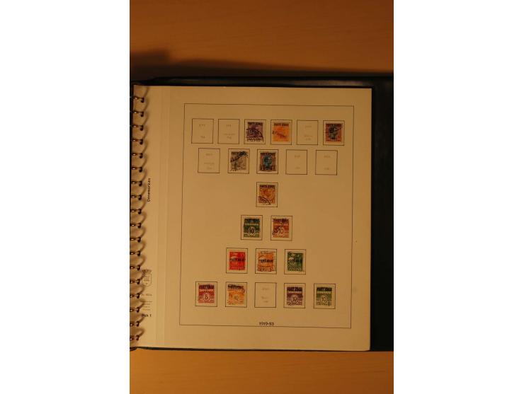 1882/1988, gestempelte Sammlung mit besseren Ausgaben auf selbstgestalteten Blättern im Album