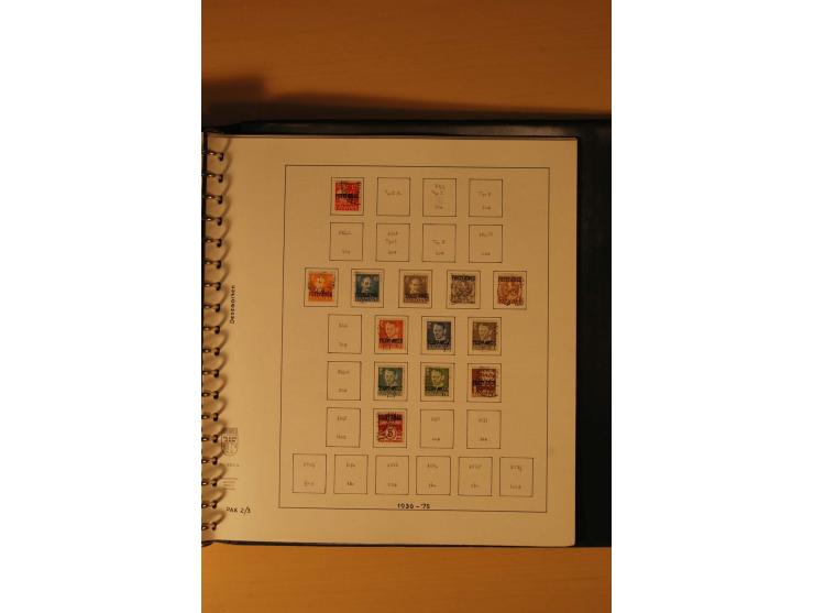 1882/1988, gestempelte Sammlung mit besseren Ausgaben auf selbstgestalteten Blättern im Album
