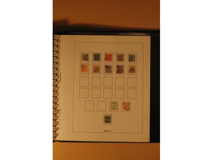 1882/1988, gestempelte Sammlung mit besseren Ausgaben auf selbstgestalteten Blättern im Album