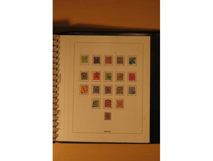 1882/1988, gestempelte Sammlung mit besseren Ausgaben auf selbstgestalteten Blättern im Album
