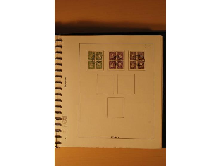 1882/1988, gestempelte Sammlung mit besseren Ausgaben auf selbstgestalteten Blättern im Album