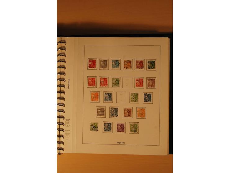 1882/1988, gestempelte Sammlung mit besseren Ausgaben auf selbstgestalteten Blättern im Album