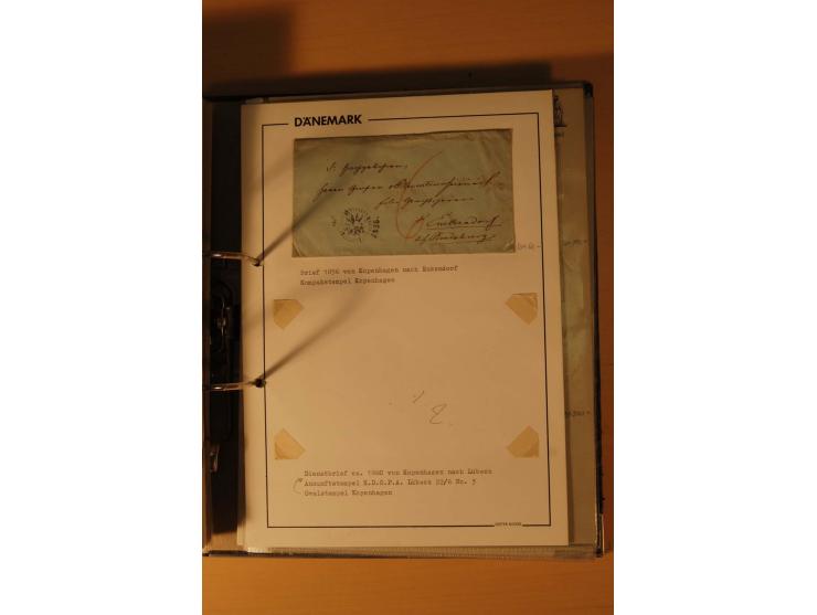 1843/1918, postgeschichtlich interessante Sammlung mit rd. 90 Briefen, dabei viel Schleswig-Holstein, Dänische Post in Hambur