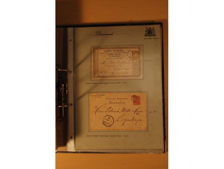 1843/1918, postgeschichtlich interessante Sammlung mit rd. 90 Briefen, dabei viel Schleswig-Holstein, Dänische Post in Hambur