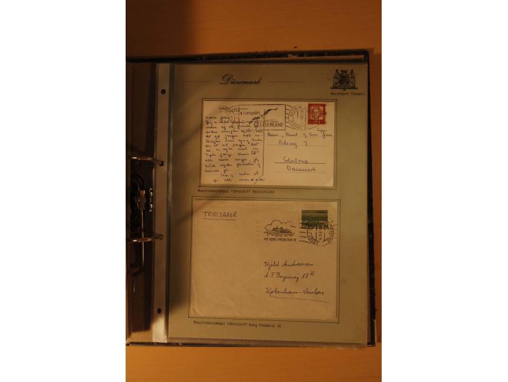 1843/1918, postgeschichtlich interessante Sammlung mit rd. 90 Briefen, dabei viel Schleswig-Holstein, Dänische Post in Hambur