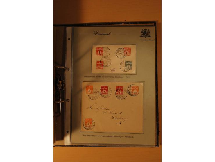 1843/1918, postgeschichtlich interessante Sammlung mit rd. 90 Briefen, dabei viel Schleswig-Holstein, Dänische Post in Hambur