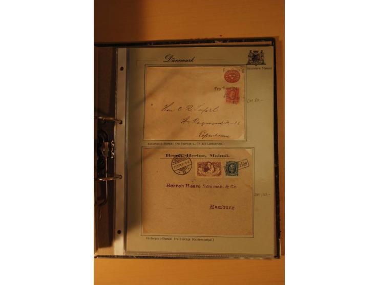 1843/1918, postgeschichtlich interessante Sammlung mit rd. 90 Briefen, dabei viel Schleswig-Holstein, Dänische Post in Hambur