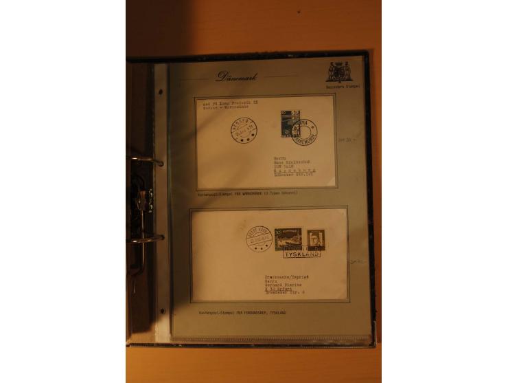 1843/1918, postgeschichtlich interessante Sammlung mit rd. 90 Briefen, dabei viel Schleswig-Holstein, Dänische Post in Hambur