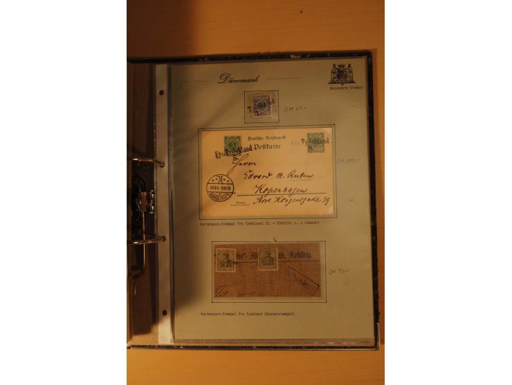1843/1918, postgeschichtlich interessante Sammlung mit rd. 90 Briefen, dabei viel Schleswig-Holstein, Dänische Post in Hambur