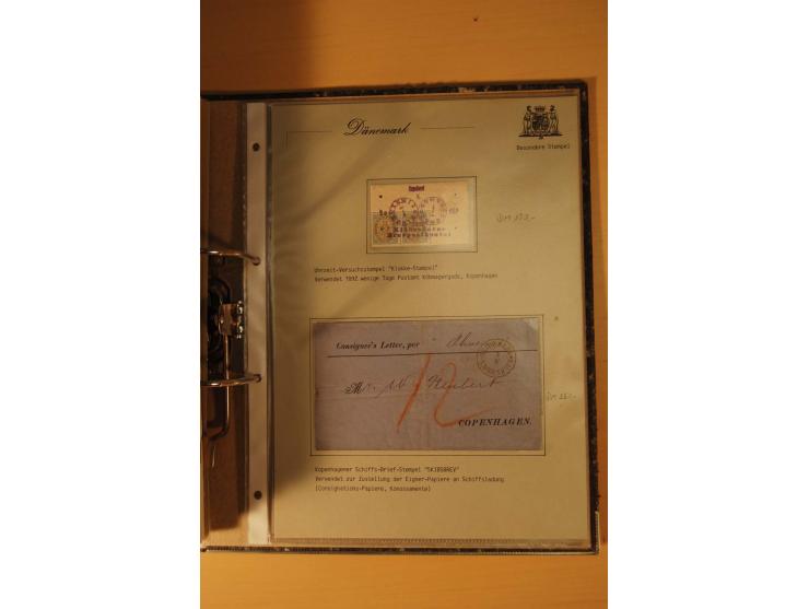 1843/1918, postgeschichtlich interessante Sammlung mit rd. 90 Briefen, dabei viel Schleswig-Holstein, Dänische Post in Hambur
