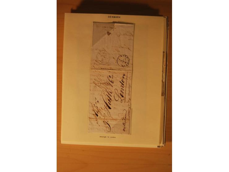 1660/1867, Post aus und nach Dänemark inkl. Schleswig-Holstein, umfangreiche Sammlung mit über 160 unfrankierten Briefen auf 