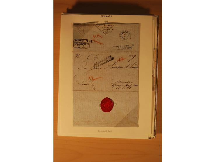 1660/1867, Post aus und nach Dänemark inkl. Schleswig-Holstein, umfangreiche Sammlung mit über 160 unfrankierten Briefen auf 
