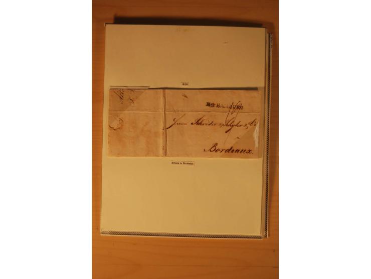 1660/1867, Post aus und nach Dänemark inkl. Schleswig-Holstein, umfangreiche Sammlung mit über 160 unfrankierten Briefen auf 