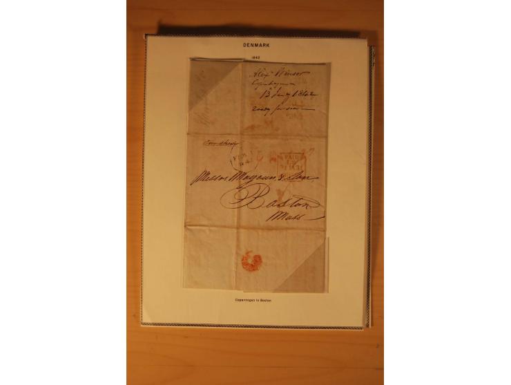 1660/1867, Post aus und nach Dänemark inkl. Schleswig-Holstein, umfangreiche Sammlung mit über 160 unfrankierten Briefen auf 