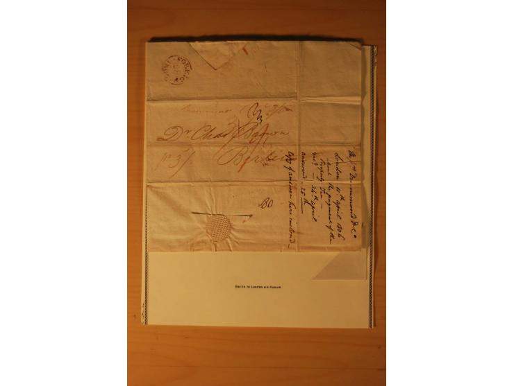 1660/1867, Post aus und nach Dänemark inkl. Schleswig-Holstein, umfangreiche Sammlung mit über 160 unfrankierten Briefen auf 