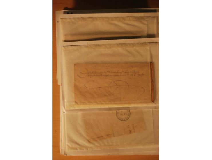1660/1867, Post aus und nach Dänemark inkl. Schleswig-Holstein, umfangreiche Sammlung mit über 160 unfrankierten Briefen auf 