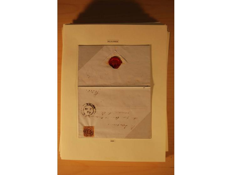 1660/1867, Post aus und nach Dänemark inkl. Schleswig-Holstein, umfangreiche Sammlung mit über 160 unfrankierten Briefen auf 