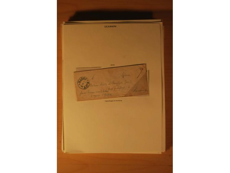 1660/1867, Post aus und nach Dänemark inkl. Schleswig-Holstein, umfangreiche Sammlung mit über 160 unfrankierten Briefen auf 