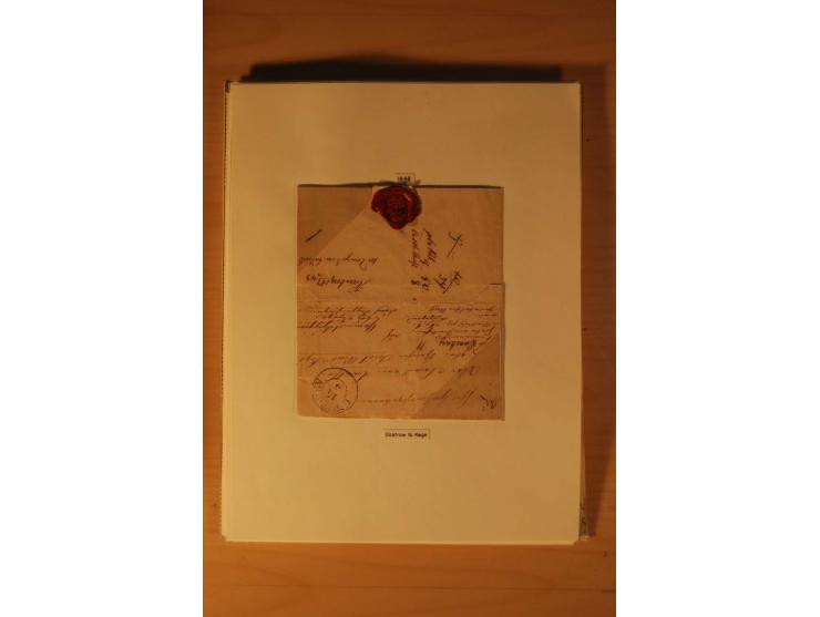 1660/1867, Post aus und nach Dänemark inkl. Schleswig-Holstein, umfangreiche Sammlung mit über 160 unfrankierten Briefen auf 