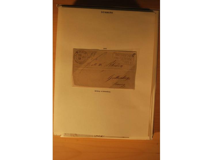 1660/1867, Post aus und nach Dänemark inkl. Schleswig-Holstein, umfangreiche Sammlung mit über 160 unfrankierten Briefen auf 