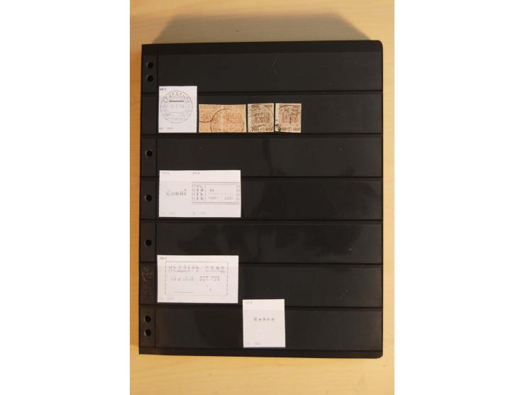 1918/20 (ca.), Sammlung von einigen hundert Marken mit provisorischen Entwertungen, dabei Einheiten, Doppelkreisstempel in ve