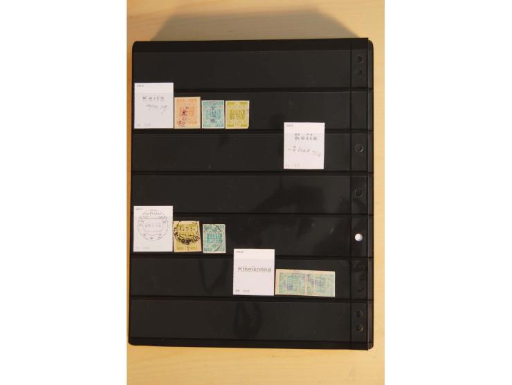 1918/20 (ca.), Sammlung von einigen hundert Marken mit provisorischen Entwertungen, dabei Einheiten, Doppelkreisstempel in ve
