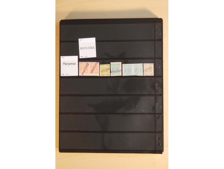 1918/20 (ca.), Sammlung von einigen hundert Marken mit provisorischen Entwertungen, dabei Einheiten, Doppelkreisstempel in ve