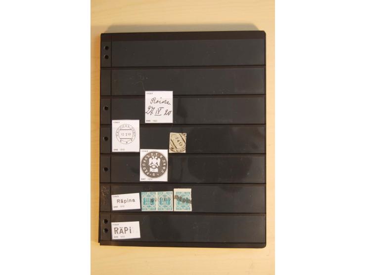 1918/20 (ca.), Sammlung von einigen hundert Marken mit provisorischen Entwertungen, dabei Einheiten, Doppelkreisstempel in ve