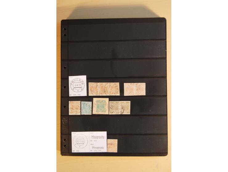 1918/20 (ca.), Sammlung von einigen hundert Marken mit provisorischen Entwertungen, dabei Einheiten, Doppelkreisstempel in ve