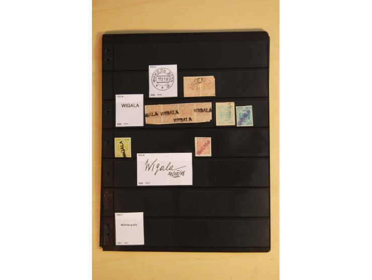 1918/20 (ca.), Sammlung von einigen hundert Marken mit provisorischen Entwertungen, dabei Einheiten, Doppelkreisstempel in ve