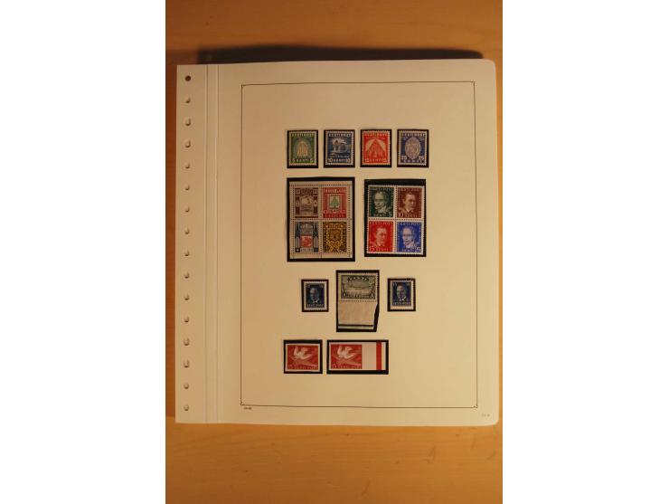 1918/2000, sehr saubere ungebrauchte und postfrische Sammlung, dabei viele bessere Werte, teils doppelt, wie Mi.-Nr. 43-45B, 