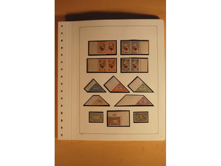 1918/2000, sehr saubere ungebrauchte und postfrische Sammlung, dabei viele bessere Werte, teils doppelt, wie Mi.-Nr. 43-45B, 